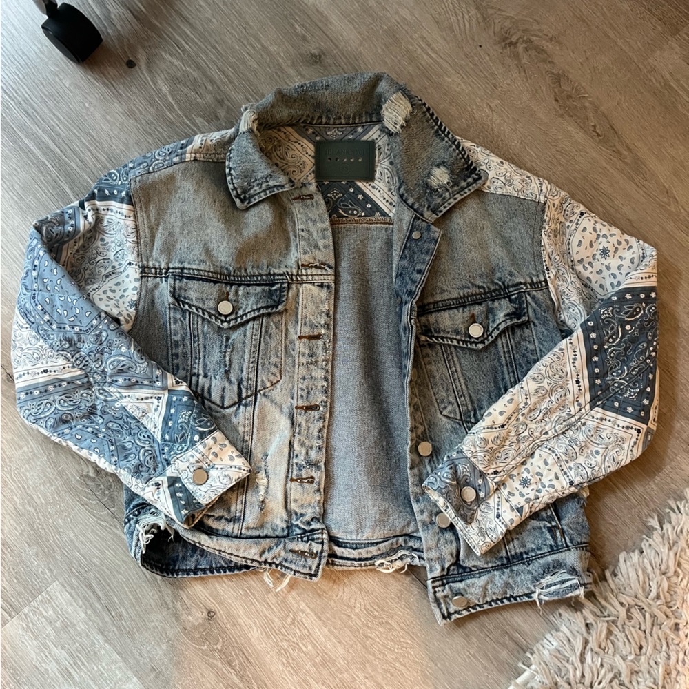 BLANKNYC denim/bandana jacket. Size xs. Great condition